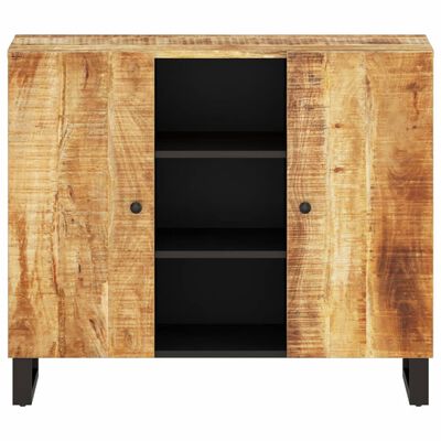 vidaXL Sideboard mit 2 Türen 90x33x75 cm Massivholz Mango