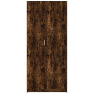 vidaXL Kleiderschrank Räuchereiche 80x52x180 cm Holzwerkstoff