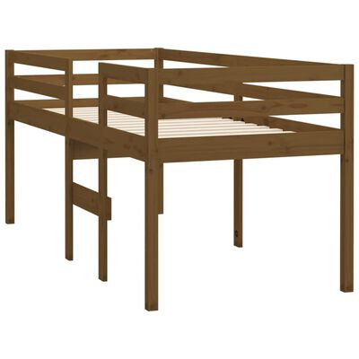 vidaXL Hochbett Honigbraun 80x200 cm Massivholz Kiefer