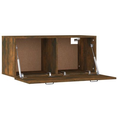 vidaXL Wandschrank Räuchereiche 80x36,5x35 cm Holzwerkstoff