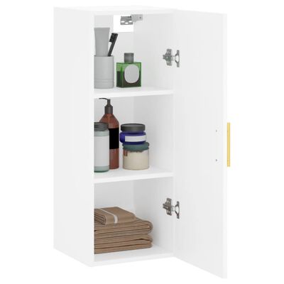 vidaXL Wandschrank Weiß 34,5x34x90 cm