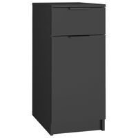 vidaXL Büroschrank Schwarz 33,5x50x75 cm Holzwerkstoff