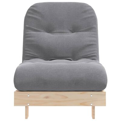 vidaXL Futon Schlafsofa mit Matratze 70x206x11 cm Massivholz Kiefer