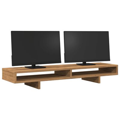 vidaXL Monitorständer Artisan-Eiche 100x27x15 cm Holzwerkstoff