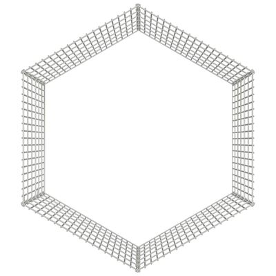 vidaXL Freilaufgehege 6-teilig 54x60 cm Verzinktes Eisen