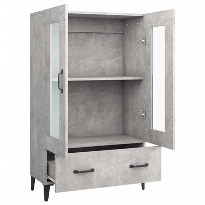 vidaXL Highboard Betongrau 70x31x115 cm Holzwerkstoff