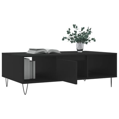 vidaXL Couchtisch Schwarz 104x60x35 cm Holzwerkstoff