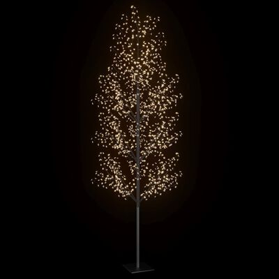 vidaXL Weihnachtsbaum 1200 LEDs Warmweißes Licht Kirschblüten 400