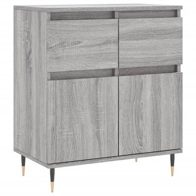 vidaXL Sideboard Grau Sonoma 60x35x70 cm Holzwerkstoff