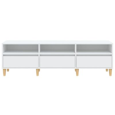 vidaXL TV-Schrank Weiß 150x30x44,5 cm Holzwerkstoff