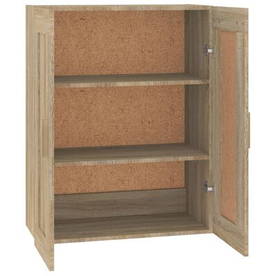 vidaXL Wandschrank Sonoma-Eiche 69,5x32,5x90 cm Holzwerkstoff