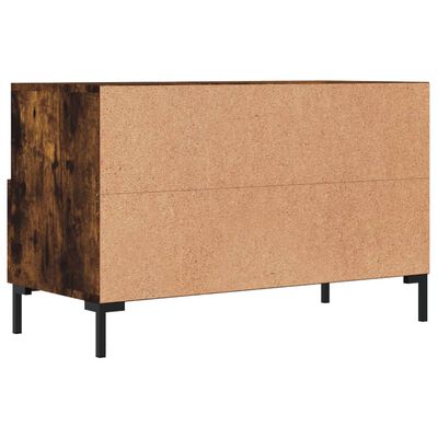 vidaXL TV-Schrank Räuchereiche 80x36x50 cm Holzwerkstoff