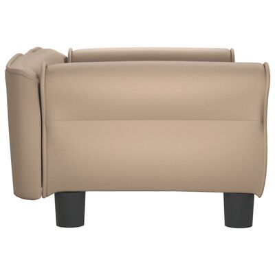 vidaXL Hundebett Cappuccino-Braun 70x45x30 cm Kunstleder