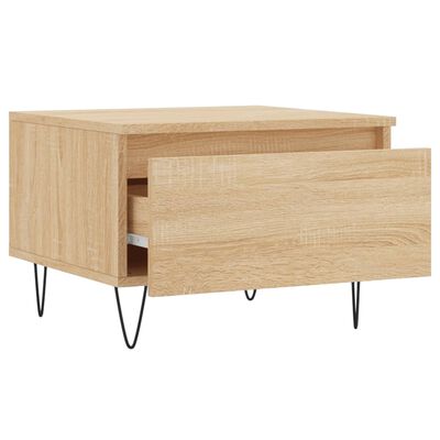 vidaXL Couchtische 2 Stk. Sonoma-Eiche 50x46x35 cm Holzwerkstoff