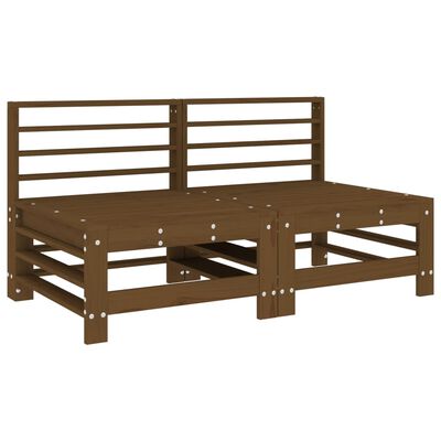 vidaXL 6-tlg. Garten-Lounge-Set Honigbraun Massivholz Kiefer