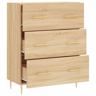 vidaXL Sideboard Sonoma-Eiche 69,5x34x90 cm Holzwerkstoff