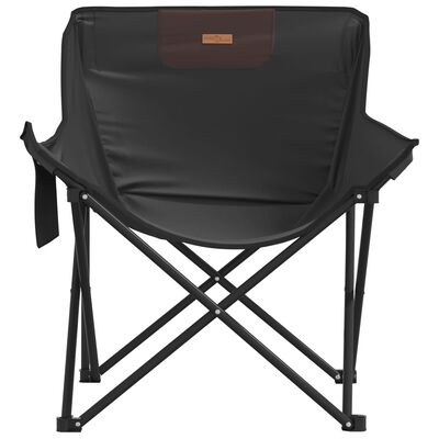 vidaXL Campingstühle 2 Stk. mit Tasche Klappbar Schwarz