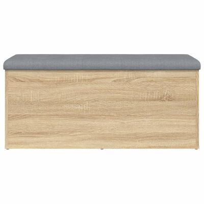 vidaXL Sitzbank mit Stauraum Sonoma-Eiche 102x42x45 cm Holzwerkstoff