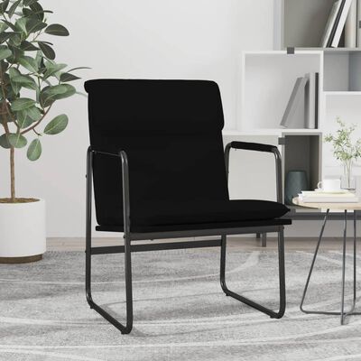 vidaXL Loungesessel Schwarz 55x64x80 cm Kunstleder