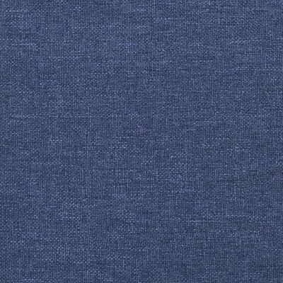 vidaXL Bettgestell Blau 90x190 cm Stoff