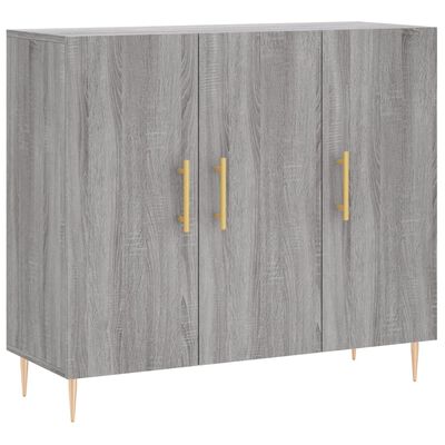 vidaXL Sideboard Grau Sonoma 90x34x80 cm Holzwerkstoff