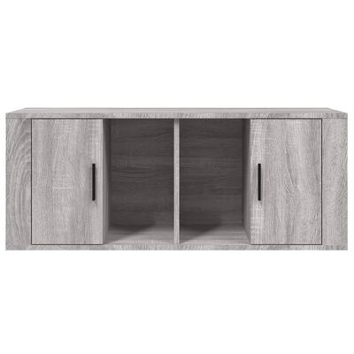 vidaXL TV-Schrank Grau Sonoma 100x35x40 cm Holzwerkstoff