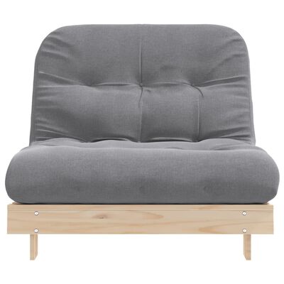 vidaXL Futon Schlafsofa mit Matratze 100x206x11 cm Massivholz Kiefer