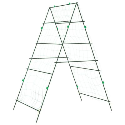 vidaXL Pflanzennetze 4 Stk. A-Rahmen Stahl