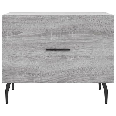 vidaXL Couchtisch Grau Sonoma 50x50x40 cm Holzwerkstoff