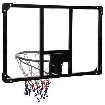 vidaXL Basketballkorb Transparent 90x60x2,5 cm Polycarbonat