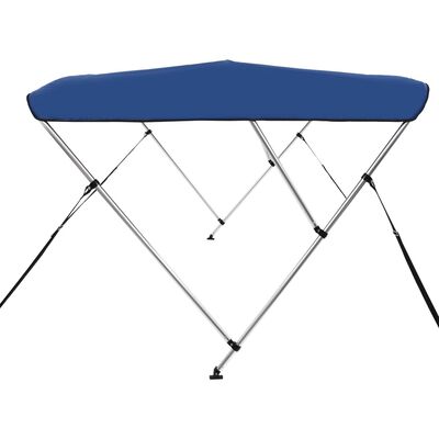 vidaXL 3-Bow Bimini Top Blau 183x180x137 cm