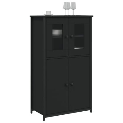 vidaXL Highboard Schwarz 62x32x106,5 cm Holzwerkstoff