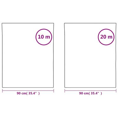 vidaXL Fensterfolien 3 Stk. Statisch Matt Transparent Weiß PVC