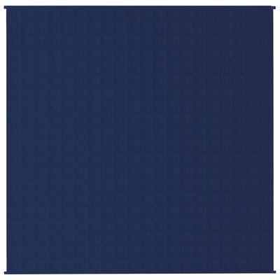 vidaXL Gewichtsdecke Blau 200x200 cm 13 kg Stoff