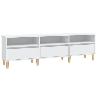 vidaXL TV-Schrank Weiß 150x30x44,5 cm Holzwerkstoff