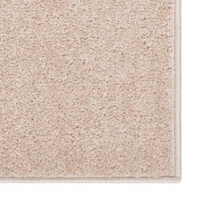 vidaXL Teppich Kurzflor 200x290 cm Dunkelbeige