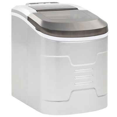 vidaXL Eiswürfelbereiter Silbern 2,4 L 15 kg / 24 h