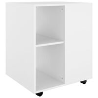 vidaXL Rollschrank Weiß 60x53x72 cm Holzwerkstoff