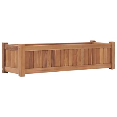 vidaXL Hochbeet 100x30x25 cm Massivholz Teak