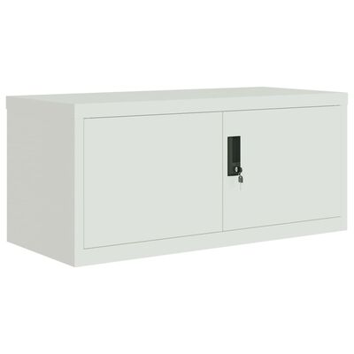 vidaXL Aktenschrank Hellgrau 90x40x110 cm Stahl