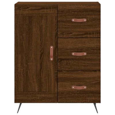 vidaXL Highboard Braun Eichen-Optik 69,5x34x180 cm Holzwerkstoff