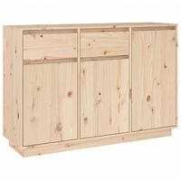 vidaXL Sideboard 110x34x75 cm Massivholz Kiefer