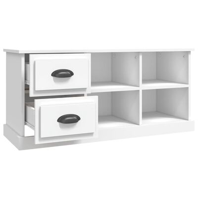 vidaXL TV-Schrank Weiß 102x35,5x47,5 cm Holzwerkstoff