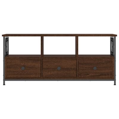 vidaXL TV-Schrank Braun Eichen-Optik 102x33x45cm Holzwerkstoff & Eisen