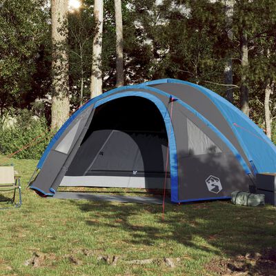 vidaXL Kuppel-Campingzelt 4 Personen Blau Wasserdicht