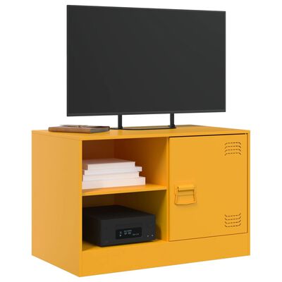 vidaXL TV-Schrank Senfgelb 67x39x44 cm Stahl