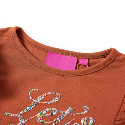 Kinder-Langarmshirt Cognac 104