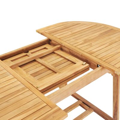 vidaXL 7-tlg. Garten-Essgruppe 150-200 x 100 x 75 cm Massivholz Teak