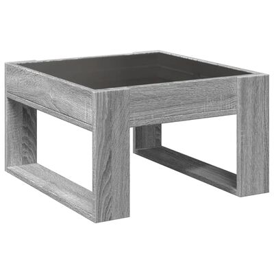 vidaXL Couchtisch mit Infinity-LED Grau Sonoma 50x53x30 cm