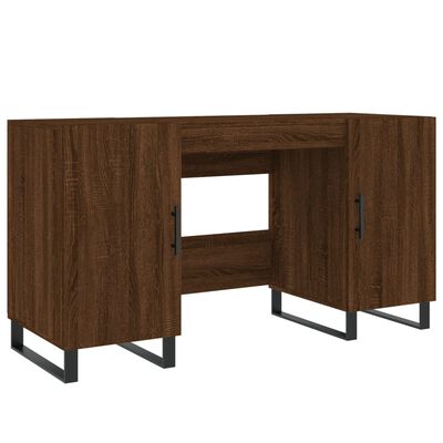 vidaXL Schreibtisch Braun Eichen-Optik 140x50x75 cm Holzwerkstoff